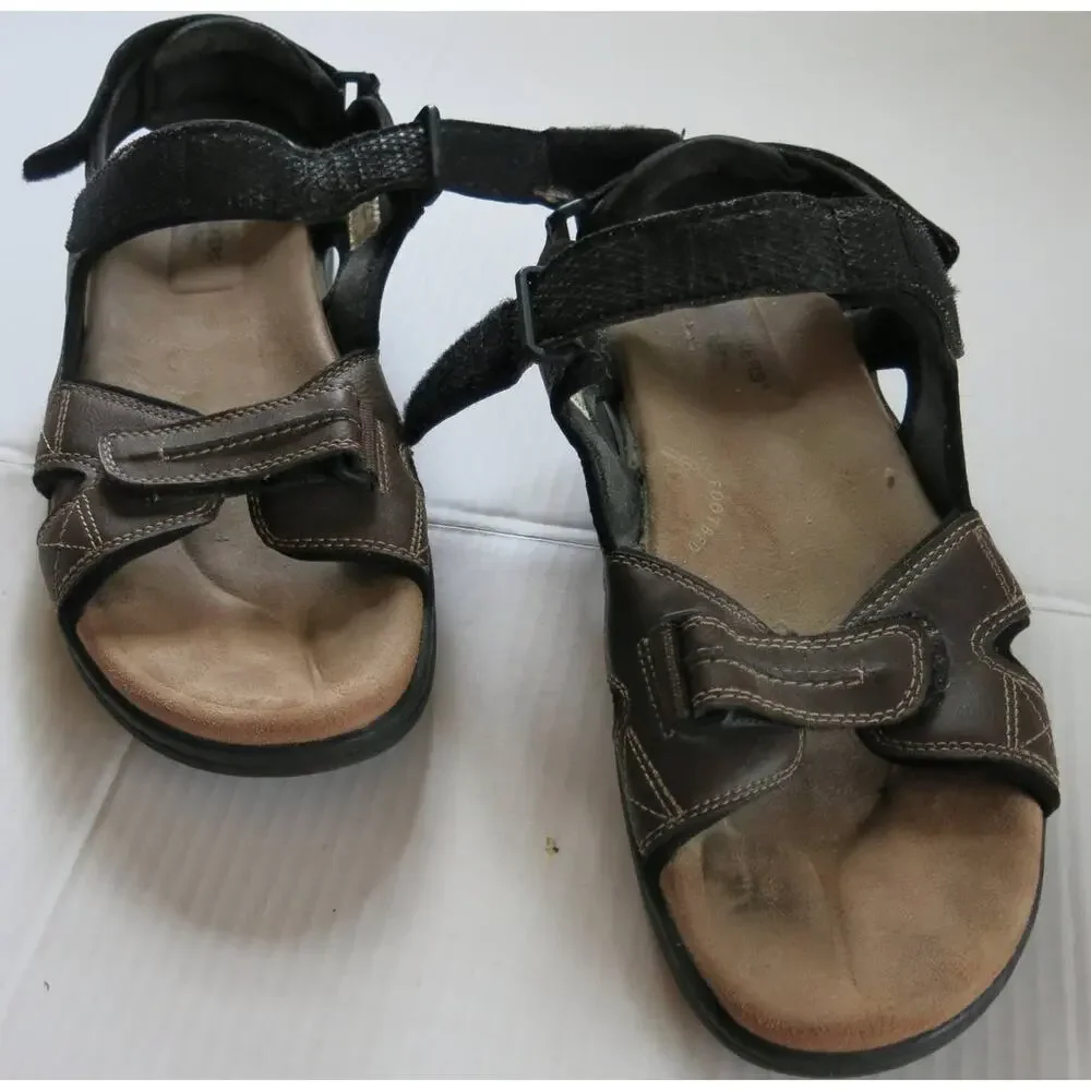 DOCKERS Outdoor Sport Sandal Size 12M Men Adjustable Gorpcore Summer Brown